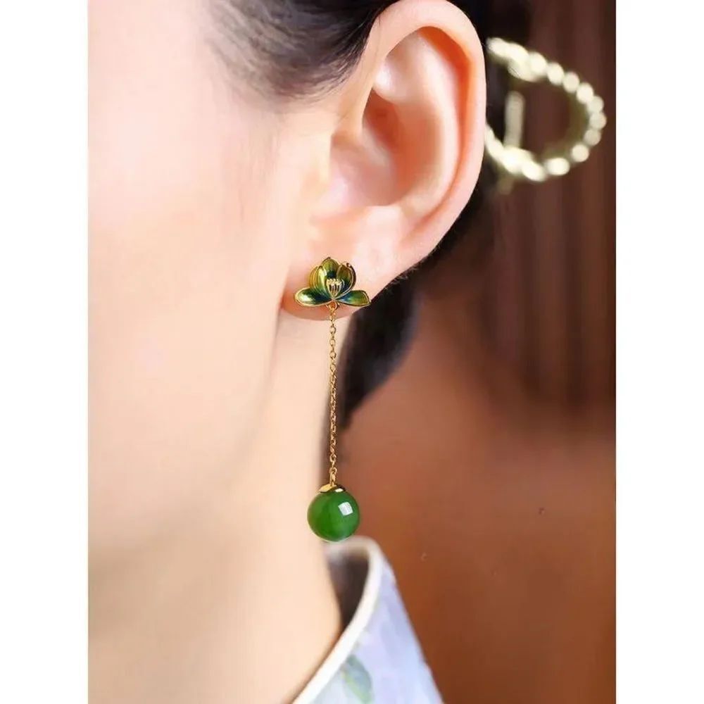 Crystal drop earrings M1002
